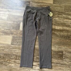 SKYR‎ Chino Pants Mens 36x32 Gray Tricot Dynasty Slim Fit Slash Pocket Stretch